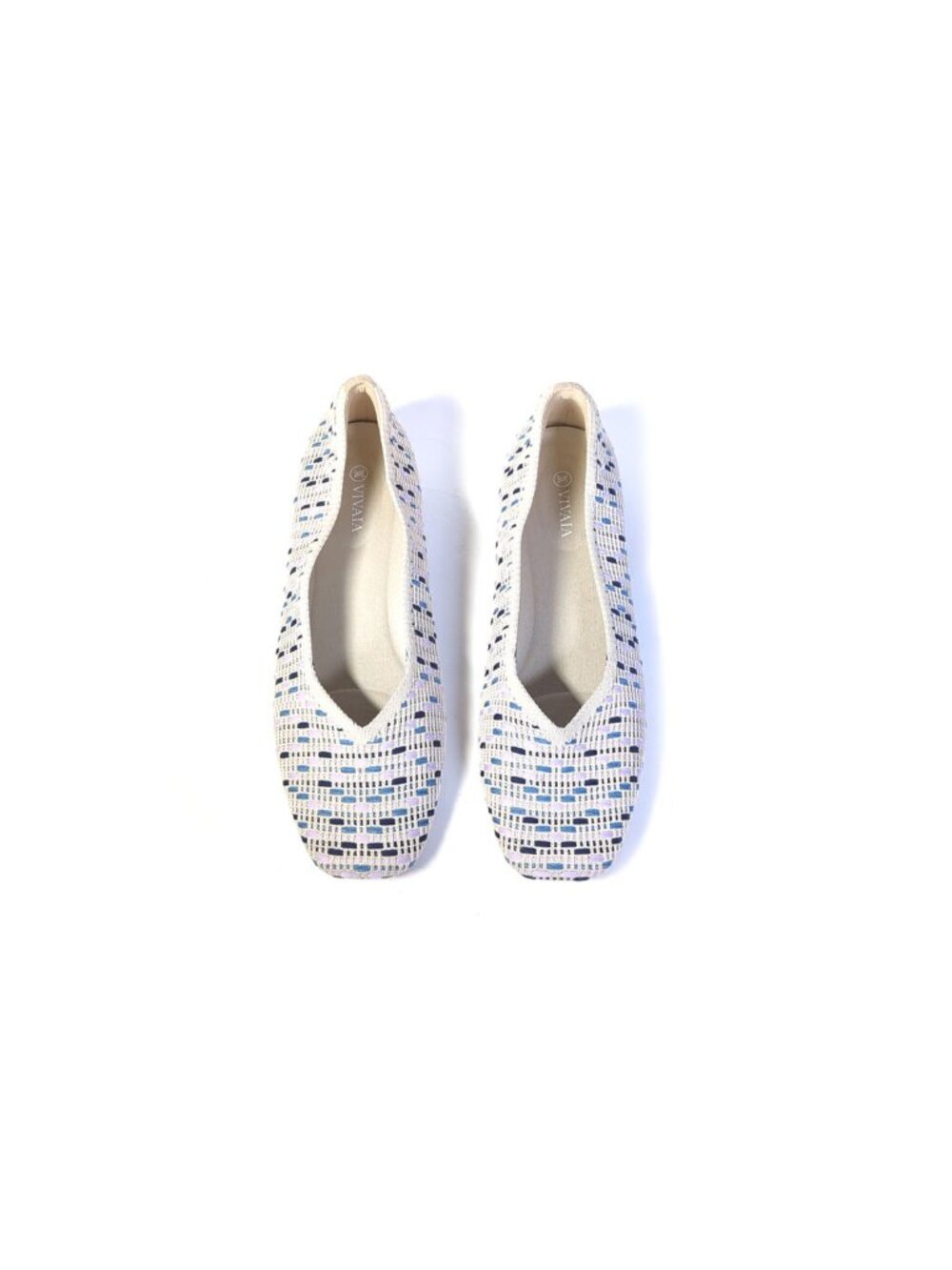 Vivaia Shoes Womens Margo 2.0 Square-Toe Summer Flats Size 10.5